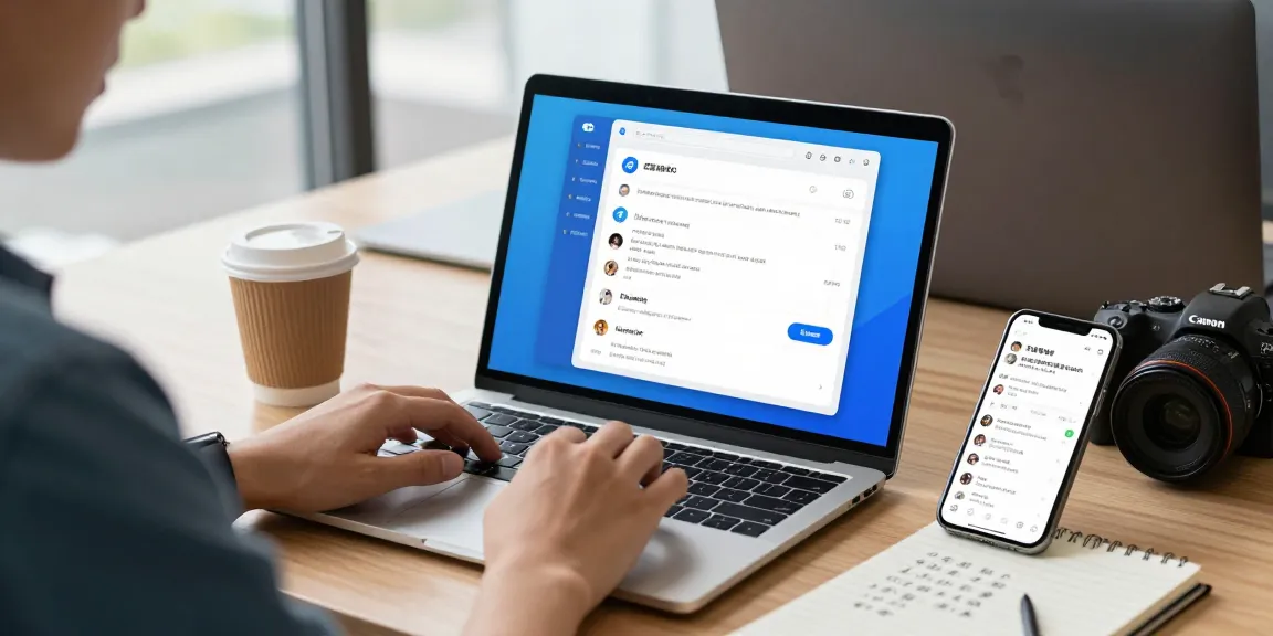 Explore the Telegram Chinese Version in a tech workspace showcasing communication tools and user engagement.