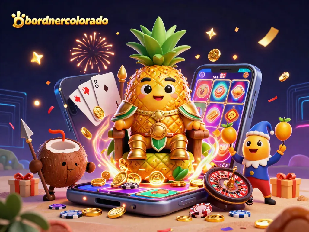 Experience the vibrant bordnercolorado casino scene featuring a pineapple king, vibrant games, and excitement.